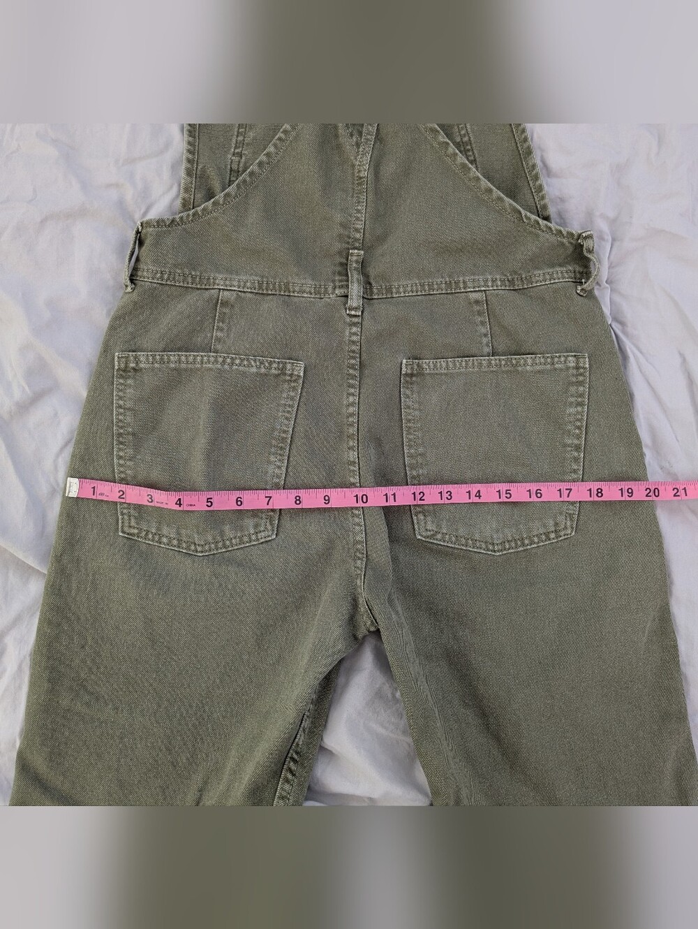 We The Free Military Green Ziggy Denim Overalls XS Great Used Condition - Picture 8 of 9